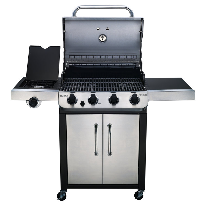 CharBroil Performance Series 4Burner Propane Gas Grill with Side